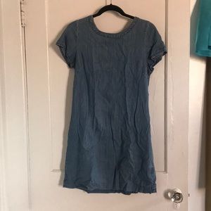 Chambray Swing Mini Dress